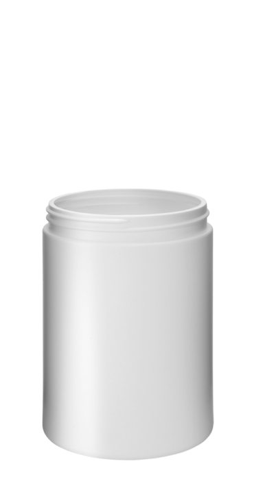 Cylindrical jar 1000ml 100CT HDPE white